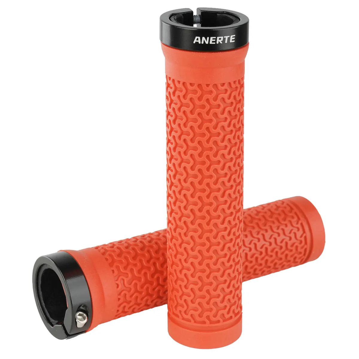 ANERTE Rubber Bicycle Grips 22mm Purple Brown Orange Black Ergonomic MTB Handlebar Grips for Dirt Pit BMX Mountain Bike Grips
