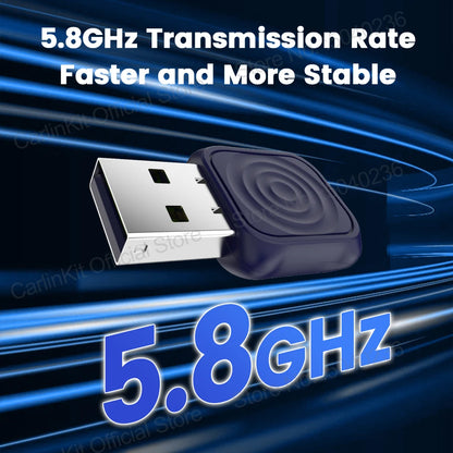 CarlinKit 5.0 Mini Ultra Wireless Adapter Wireless CarPlay Android Auto For OEM Car Plug and Play WiFi Bluetooth Auto Connection