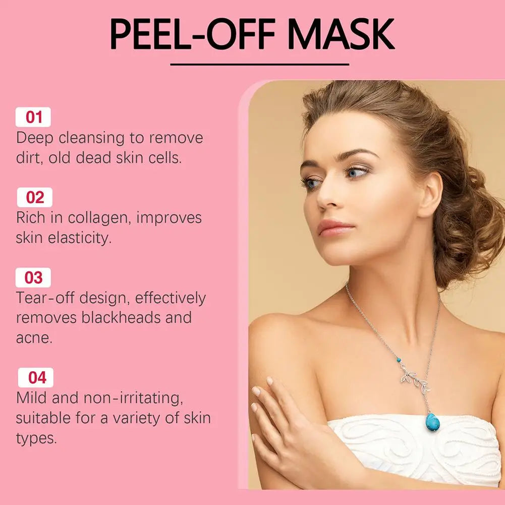 Collagen Wrapping Mask, Peel Off Facial Mask for elasticity, Hydrating, Glow, Korean Skin Care, Collagen Overnight Wrapping Mask