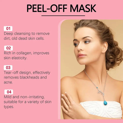 Collagen Wrapping Mask, Peel Off Facial Mask for elasticity, Hydrating, Glow, Korean Skin Care, Collagen Overnight Wrapping Mask