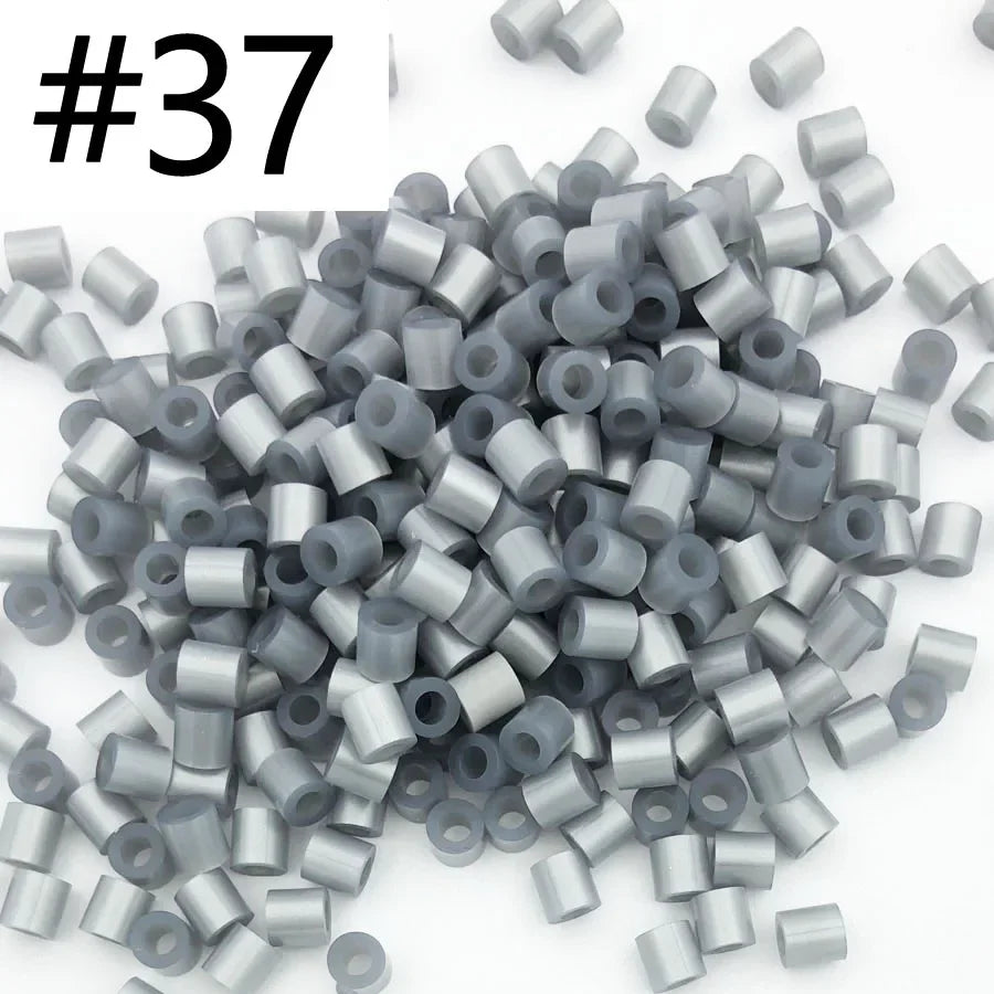 5mm 1000PCS  Black white gray blue green purple Hama Beads for Kids Iron Fuse Beads diy Puzzles Pixel Art Gift Children Toy
