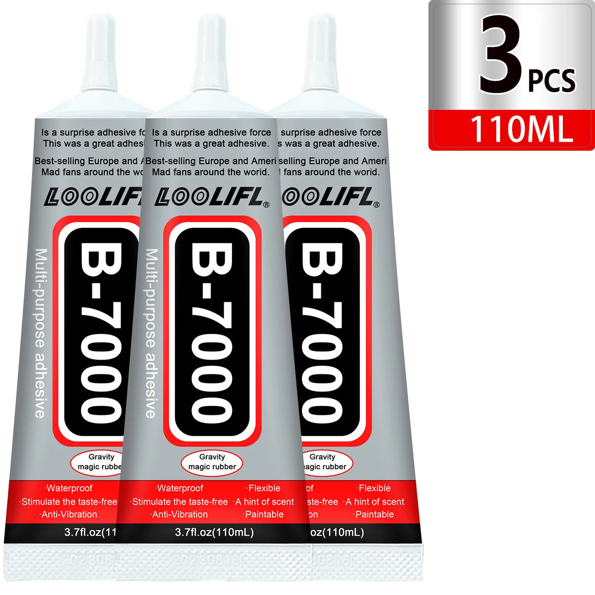 1-10Pcs Loolifl B-7000 Super Glue Safety Materials Epoxy Resin Repair Cell Phone Touch Screen Jewelry Craft Liquid Adhesive 15ml