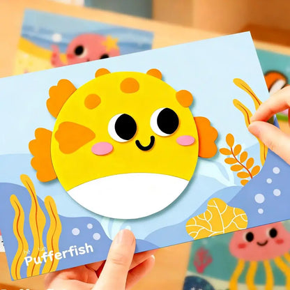 10Pcs 3D EVA Foam Sticker Set DIY Cartoon Animal Learning Education Painting Sticker Art Classroom Painting Puzzle Handicra
