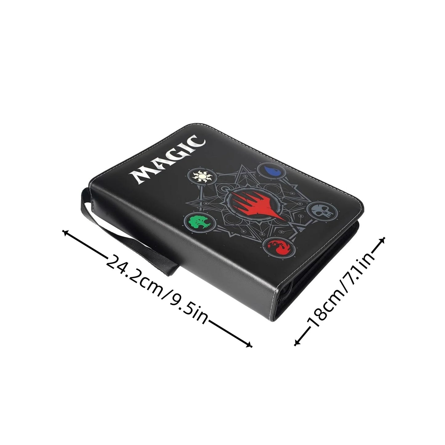 4 Pocket Trading Card Binder Album Holder Pages Folder Protector for Magic Trading Cards TCG - 3 Ring Zip game Card Binder Album