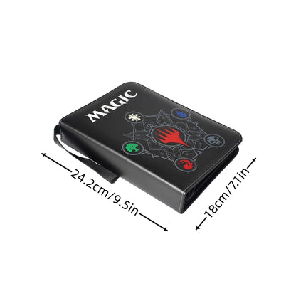 4 Pocket Trading Card Binder Album Holder Pages Folder Protector for Magic Trading Cards TCG - 3 Ring Zip game Card Binder Album