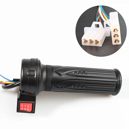 Electric Vehicle Handle Speed Control Without Switch Acceleration Handle Black Leather Handle Sleeve Circular Universal Handle