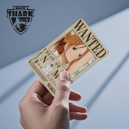 Magic Shark Wanted Anime 3M PVC Matte No Fade Skin Cover Sticker for Metro Debit Credit Card