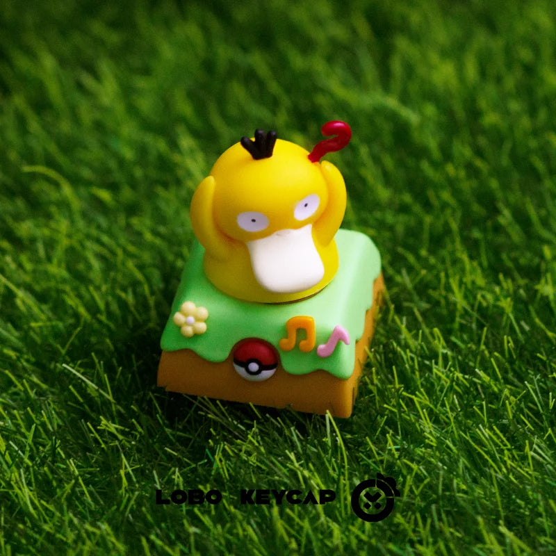 PokéMon Kawaii Resin Keycaps cartoon Pet Elf Ornament Anime Peripherals Rotatable Keycap Esc Keyboard Accessories Surprise Gifts