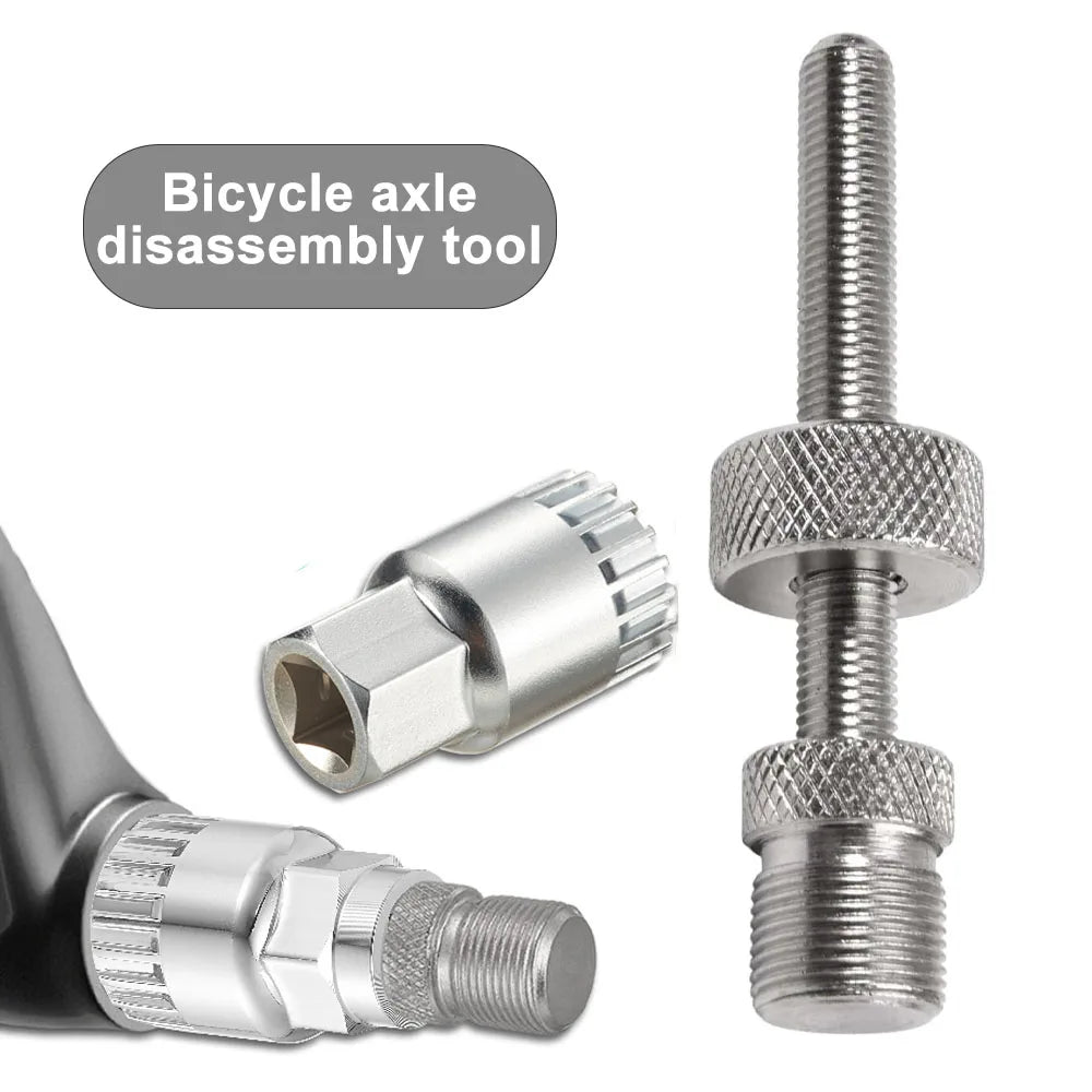 Bicycle Bottom Bracket Remover, Bike Bottom Bracket Tool with Anti‑Drop Device Crank Puller Remover 20 Teeth Anti-Slip Tool