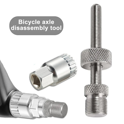 Bicycle Bottom Bracket Remover, Bike Bottom Bracket Tool with Anti‑Drop Device Crank Puller Remover 20 Teeth Anti-Slip Tool
