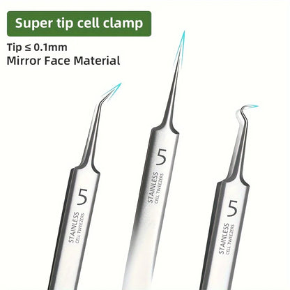1/3pcs Extra Fine No. 5 Cellular Acne Blackhead Tweezers,Facial Beauty Remove Acne Needle Tools for Skin Care,Blackhead clip