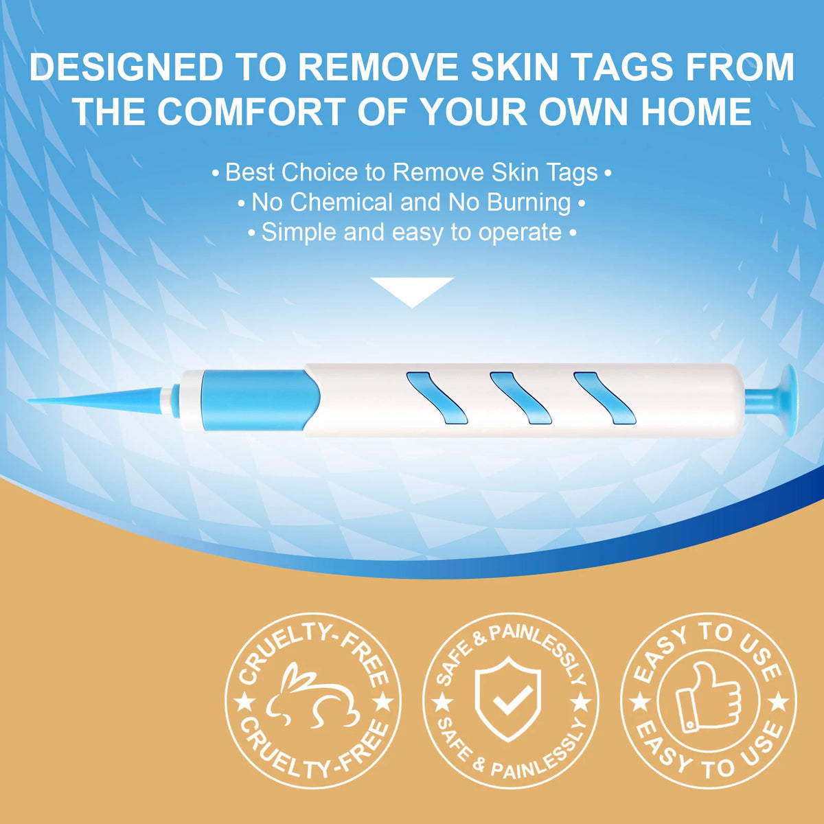 Home Use Painless Safe Skin Tag Mole Wart Spot Removal Equipment for Smooth Skin Wart Remover Eyelid Lifting Acne Treatment Pen