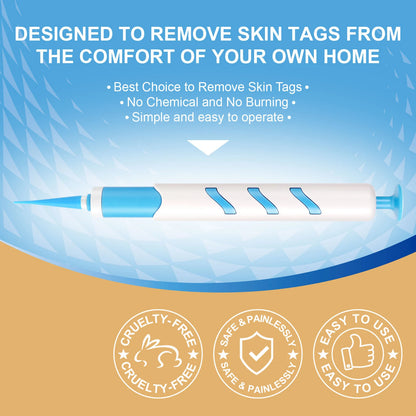 Home Use Painless Safe Skin Tag Mole Wart Spot Removal Equipment for Smooth Skin Wart Remover Eyelid Lifting Acne Treatment Pen