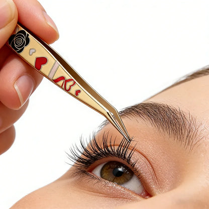 1pc High Precision Lash Tweezers Stainless Steel Eyelash Tweezers Lash Extensions Lash Tweezers for Eyelash Extension Straight