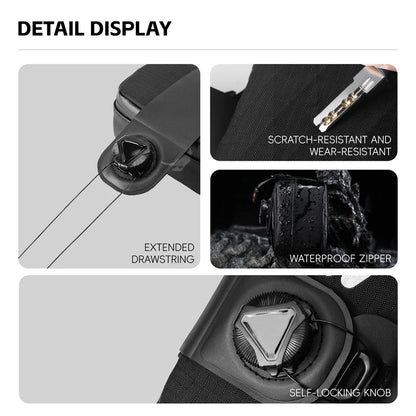 WEST BIKING Bicycle Saddle Bag Lightweight Waterproof Bike Seat Tail Bags Wear-Resistant Rotating Lacing Buckle Bike Accessories