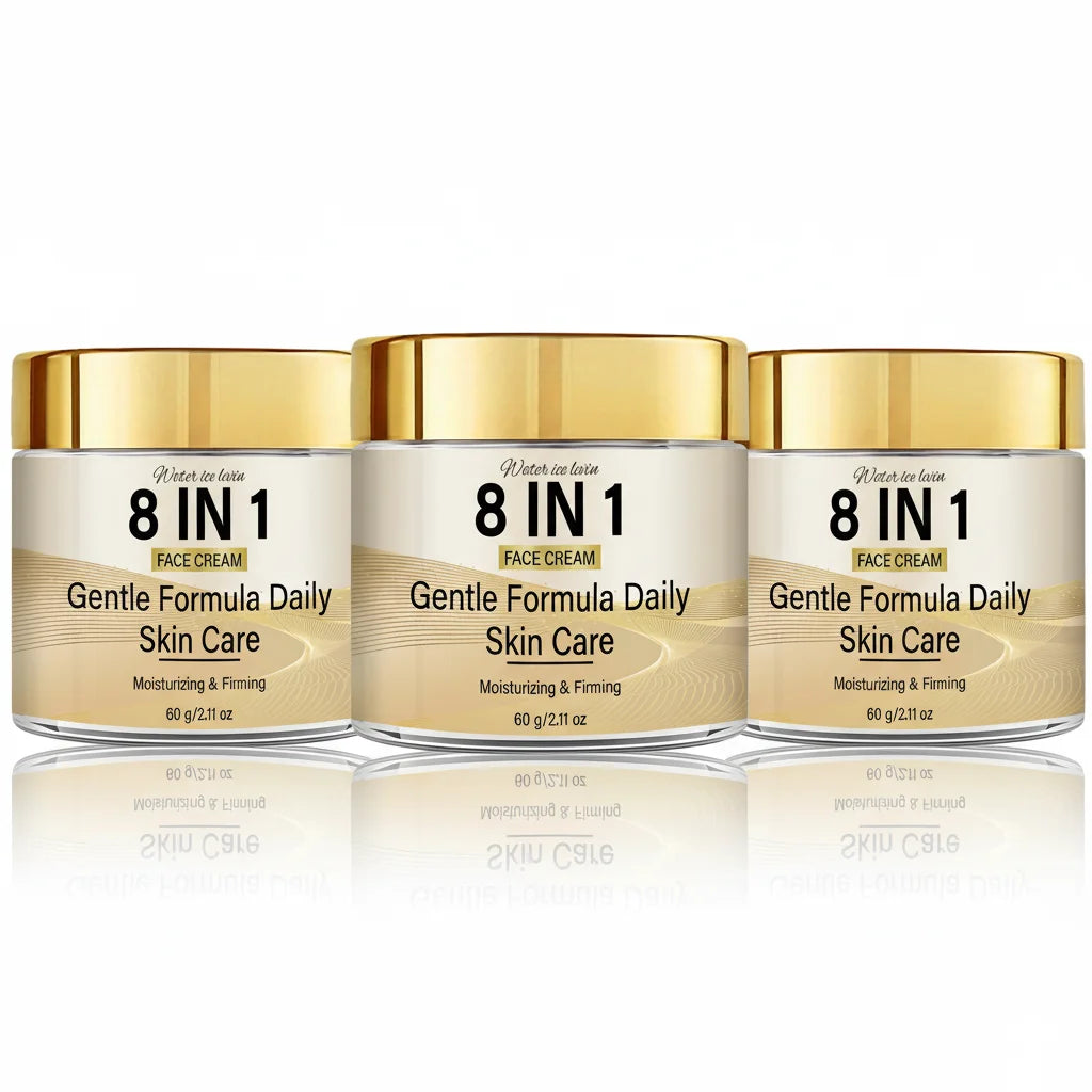 8-in-1 Face Cream Retinol Collagen Vitamin C E. Kojiic Glutathione Niacinamide Hyaluronic Acid. Moisturizing Firming. 60g.