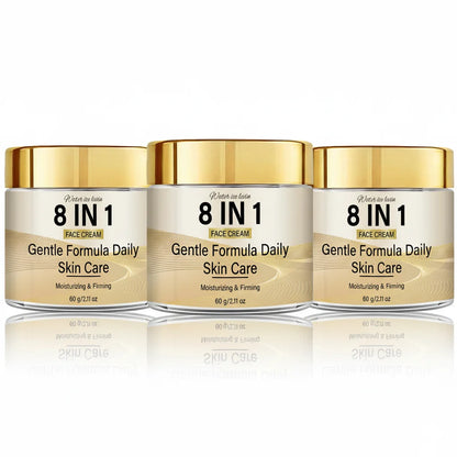 8-in-1 Face Cream Retinol Collagen Vitamin C E. Kojiic Glutathione Niacinamide Hyaluronic Acid. Moisturizing Firming. 60g.