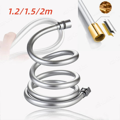 Flexible Anti Winding 1.2/1.5/2m High Pressure GI/2 Universal Interface PVC Handheld Shower Head Hose Faucet Extension Pipe
