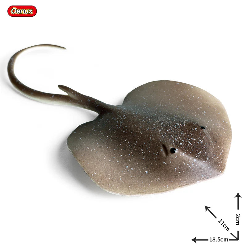 Oenux Sea Life Animals Ray Devilray Mantaray Model Action Figures Figurines Ocean Marine Aquarium Education Kids Toy Gift