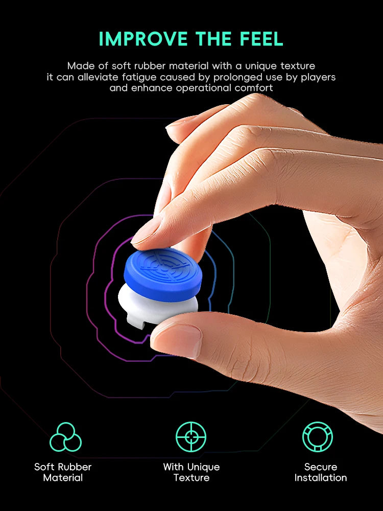 DATA FROG High-Rise Performance Freeks for PS4 PS5 Galaxy Joystick Compatible with 8BitDo Ultimate Controller Stick