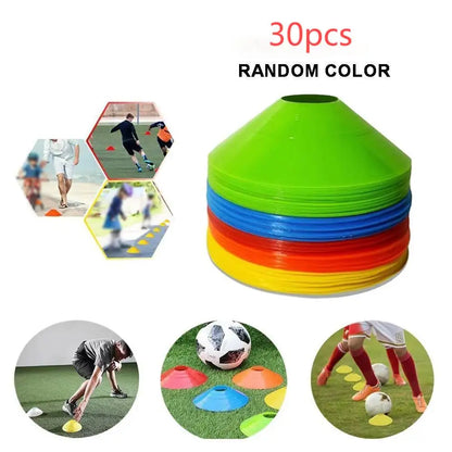 10/20/30pcs Soccer Training Sign Dish Pressure Resistant Cones Marker Discs Bucket Outdoor Basketball Football Training Sports
