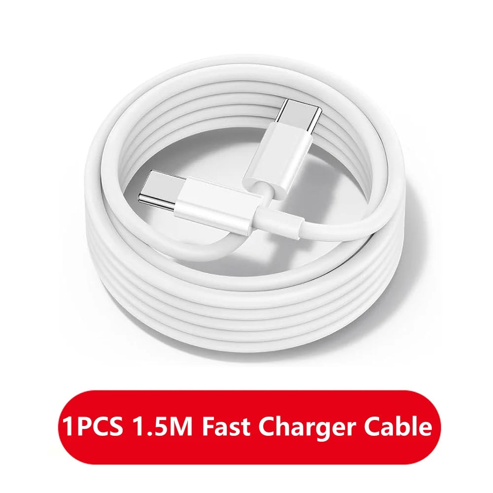 1-3Pcs 120W Dual USB-C To Type C Super Fast Charging Data Cable For IPhone17 Samsung Huawei Quick Cord Transfer Wire 1m/1.5m/2m