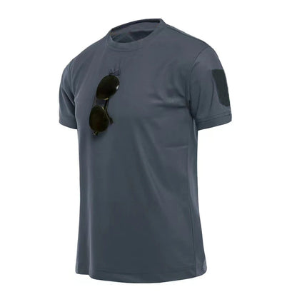 Men Summer Quick Dry T-shirt Camping Hiking Trekking Fishing Trainning Breathable Pullover Climbing Tees Casual Cargo Shirts