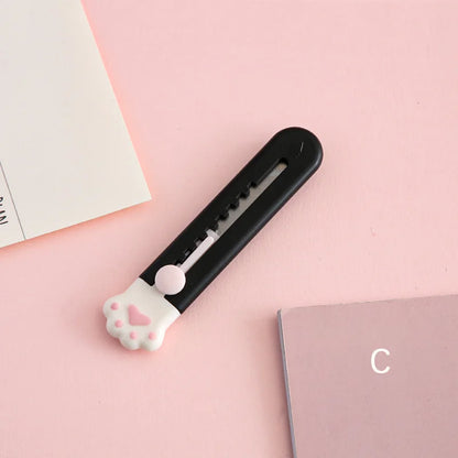 Mr.Paper Mini Cat Claw Utility Knife Creative Cute Convenient Hand Account Paper-cutting Tool Student Stationary Art Supplies