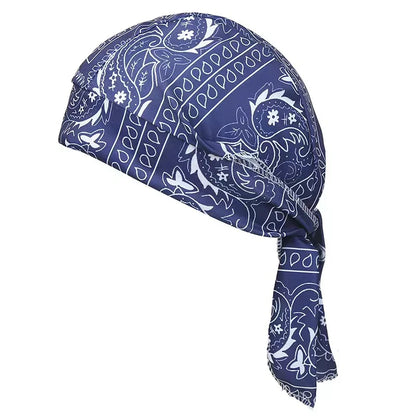 Paisley Durag Cycling Unisex Outdoor Bandana Headwrap Hiking Hip Hop Breathable Motorcycle Skull Cap Streetwear Retro Bandana