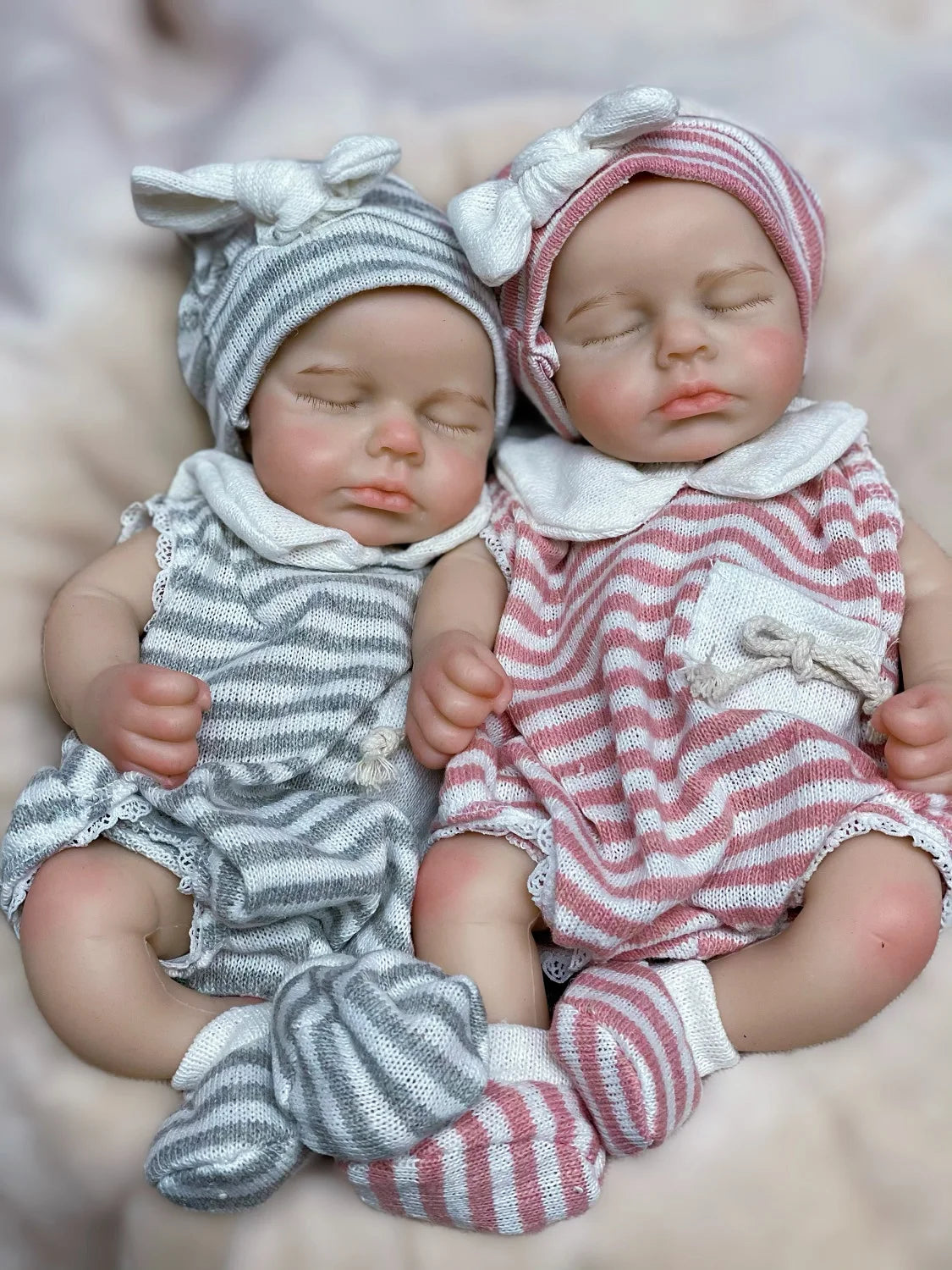 33cm Can Open Mouth Full Body Solid Silicone LouLou Reborn Girl and Boy Doll Soft Touch Handmade  Reborn Corpo De Silicone