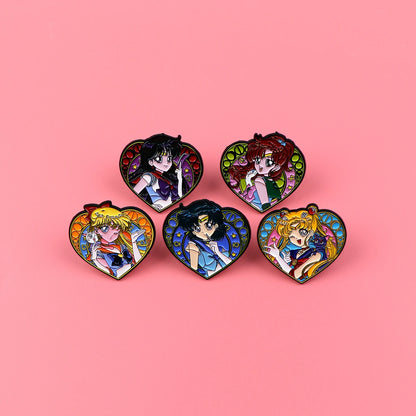 Manga Enamel Pin Anime Characters Badges on Backpack Brooches for Women Men Lapel Pins Cosplay Accessories Toys Gifts