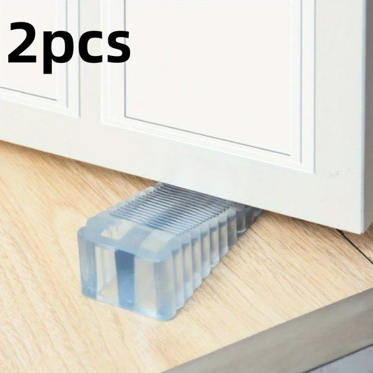 2pcs transparent rubber door suction non-slip wedge-shaped hardware anti-collision door stopper/door top/door stopper/stopper