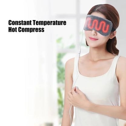 USB Heated Eye Mask for Dry Eyes & Sleep – Warm Compress with Constant Temperature,  Dark Circles & Puffiness Heated Eye Mask