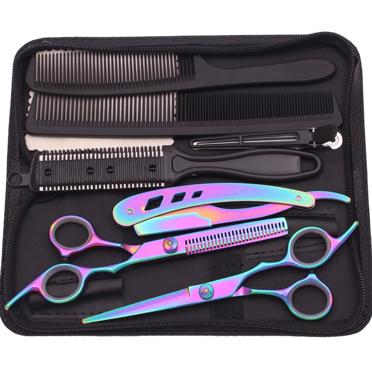 6'' Hair Scissors Professional Cutting Shears Thinning Hairdressing Razors Com Set Salon Barber & Home Japan Steel Dropshipping