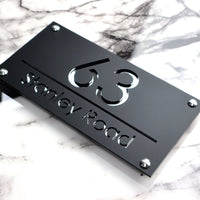 Black (Silver Text)