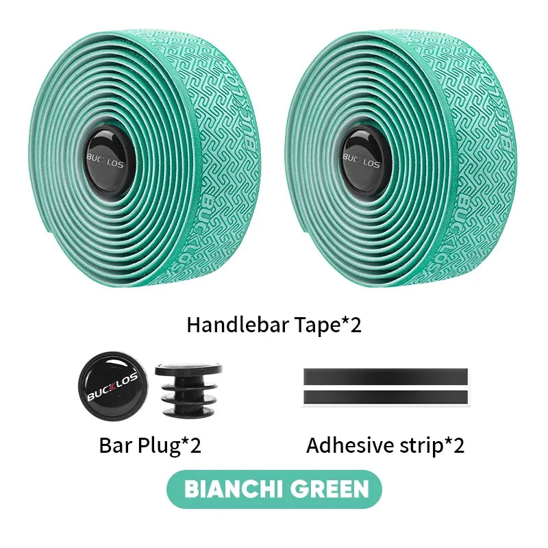 BUCKLOS Bicycle Handlebar Tapes Road Bicycle Handlebar Tape Anti-slip Waterproof Cycling Bar Wrap Road Bike Accessories