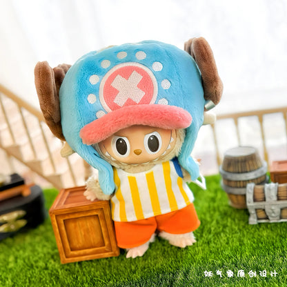 Doll labubu Clothes Accessories Luffy Choba Roronoa Zoro Doll Set Mini Plush Doll Clothing Fashion Doll Accessories Decoration