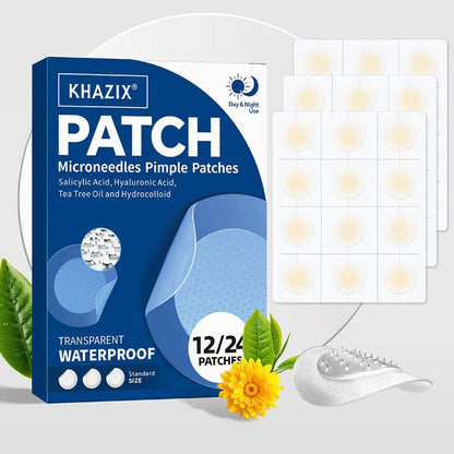 12/24PCS Micro Needle Pimple Patch Hydrocolloid Micropoint Pimple Patch For Acne Pimples Overnight, Invisible Acne Cover Patches