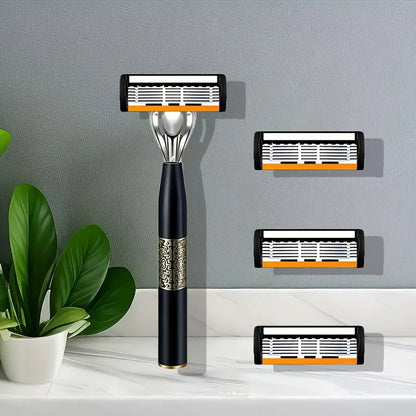 Razor Classic 6 Layer Safety Razor for Mens Shaving&Womens Hair Removal Shaving Blades Manual Shaver
