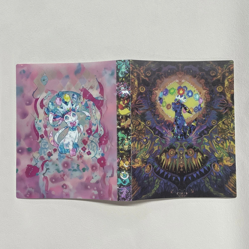 PTCG Prism Evolution Collectible Card Album 4 Compartments Can Hold 240 Collectible Cards Matte Touch Shell Child Birthday Gift