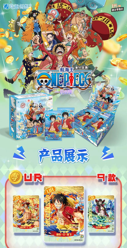New One Piece Card Straw Hat Pirate Luffy Zoro Nami Classic Anime Character Collection Cards Toys Gifts