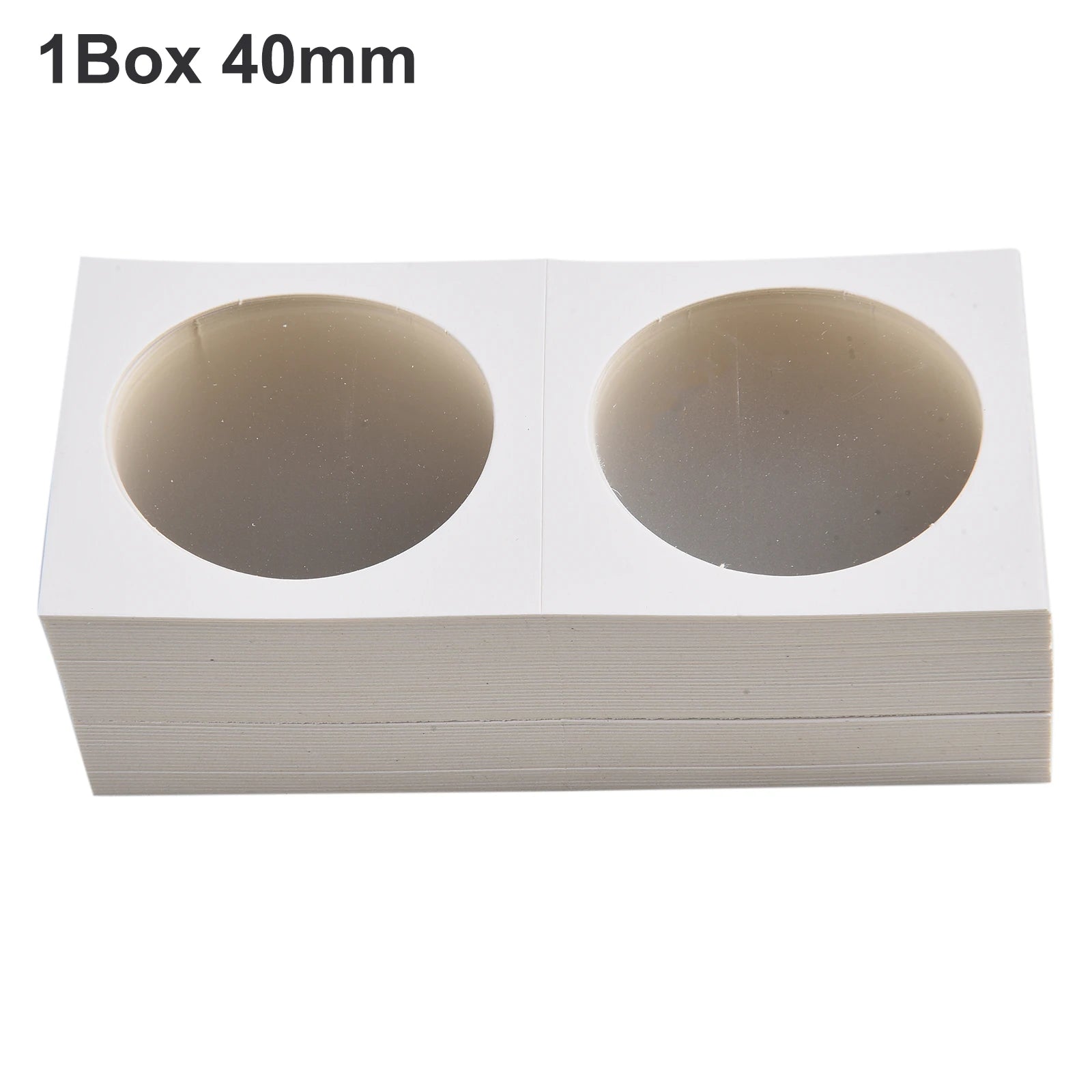 1 Set Coin Storage Stamp Holder Square Cardboard Case Coin Album Collection Coin Holders Flip Clip Coin Capsules Cover Storage