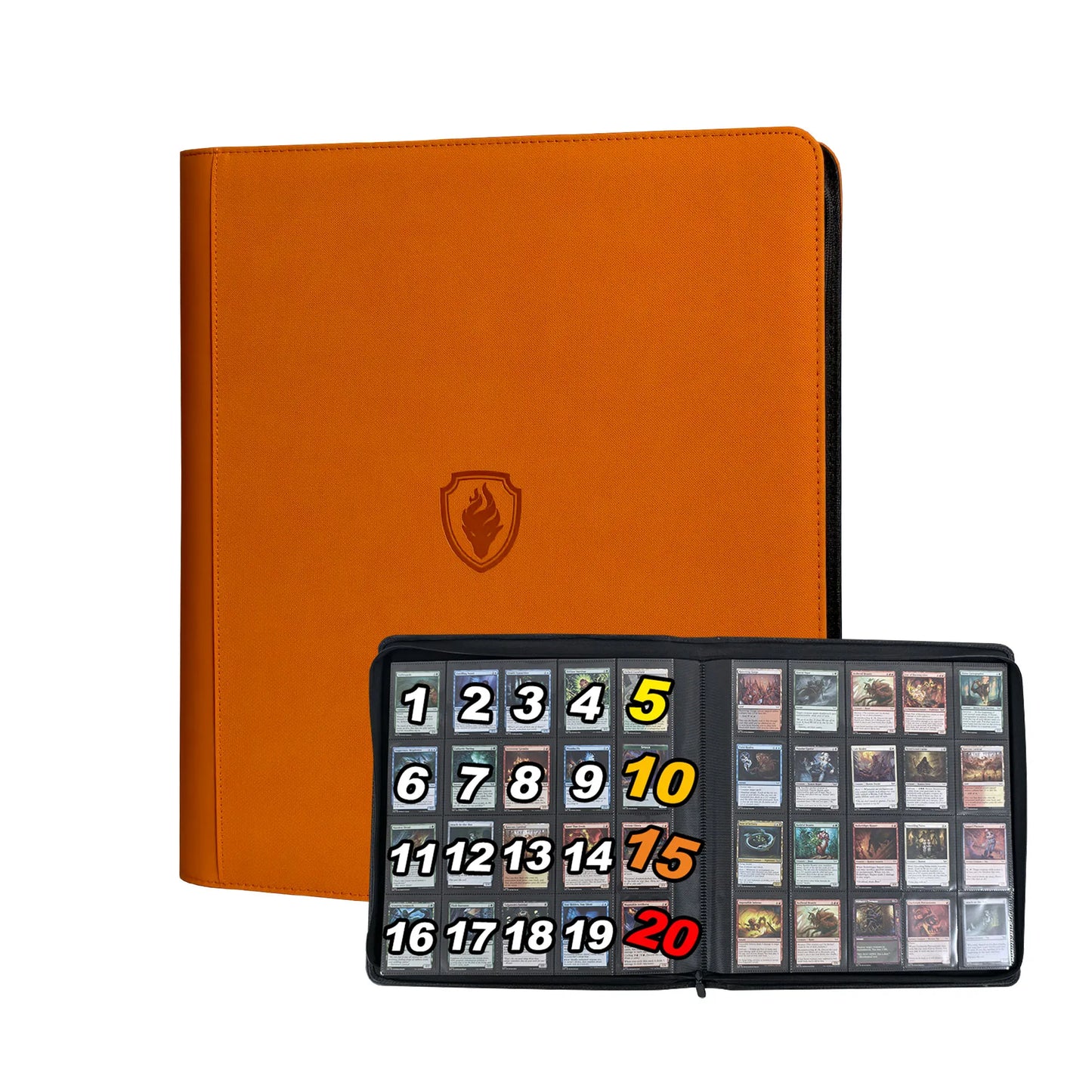 1280+ Cards 20 Pocket Card Binder Collector Card Album - Pages Compatible for Game Cards, Sports Cards and other cards