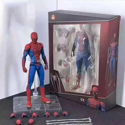New CT Toys Spiderman Figure Mafex 185 Miles Morales 2099 Classic Costume Spider-Man Action Figure Anime Mafex185 Figurine Toys