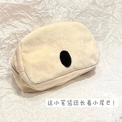 Kitty Pochacco Cute Plush Japanese Ins Style Pencil High-capacity Case Pencil Case Student Stationery KT Cat Cartoon Gift