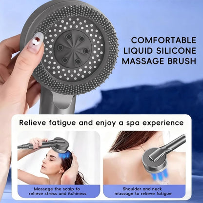 Filtered Supercharged Shower Head Four-speed Adjustment With Water Seal Multi-functional Home Shower Bathroom Accessories