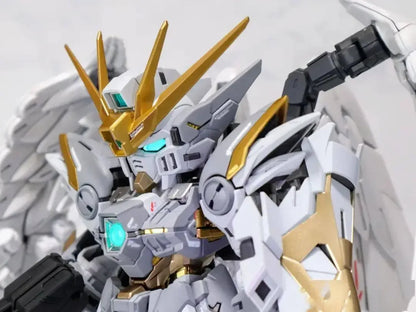 Gl Mgsd Wing Zero Ew Snow White Version Angel Feather Drop Mech Assembly Model Kit Action Figure Decoration Doll Boy Toy Gift