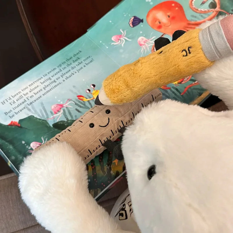 Exquisite Cartoon Plush Toy Stationery Pencil Soft Plush Creative Decorative Ornaments Collection Festival Gifts For Children