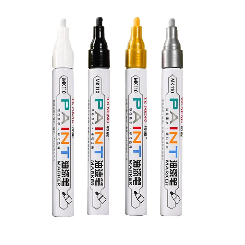 8 Colors Car Scratch Repair Paint Pen Quick Dry Touch Up Paint Repair Pen Waterproof Wheel Tyre Marker Auto Paint Marker Pens