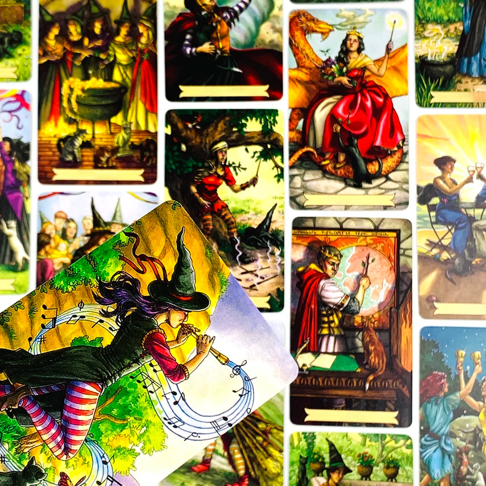 Tarot Cards English Eersion Prediction Divination Tarot Deck Board Game Cards,Christmas and New Year Family Party Games